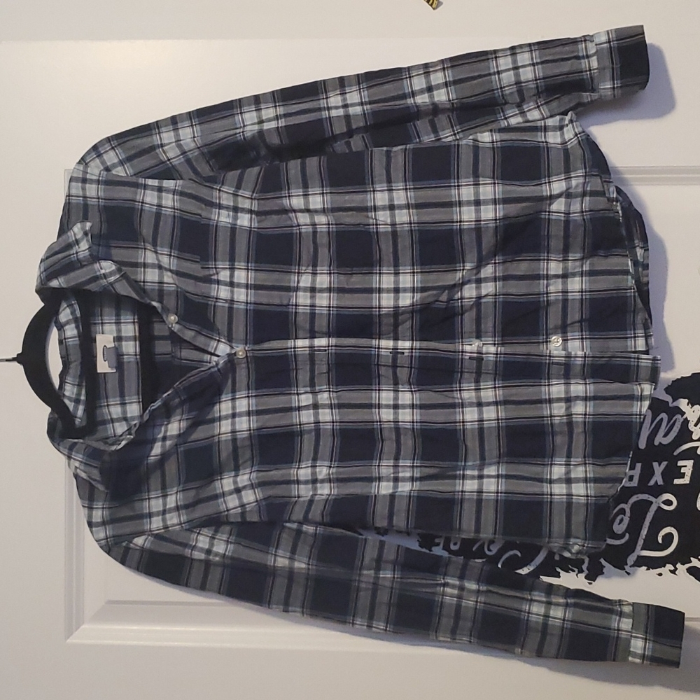 Old Navy plaid button down